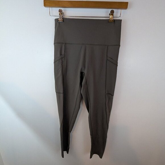 aerie Pants - Offline by Aerie Taupe 7/8 High Rise Leggings, Sz Lg